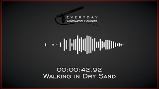 Footsteps Walking in Dry Sand  HQ Sound Effects [upl. by Gerrit]