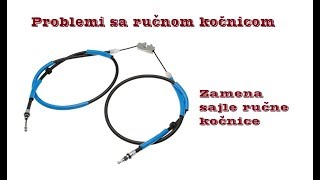 Problemi sa rucnom kocnicom Zamena sajle rucne kocnice [upl. by Yelrebmyk939]