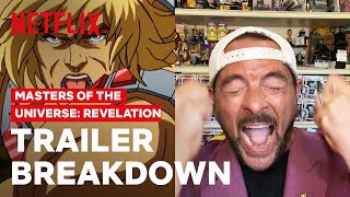 Masters of the Universe Revelation TRAILER BREAKDOWN with Kevin Smith  Netflix Geeked [upl. by Gilbertina]