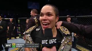 UFC 232 Amanda Nunes Octagon Interview [upl. by Wakeen]