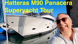 Superyacht Tour  Hatteras M90 Panacera [upl. by Khajeh]