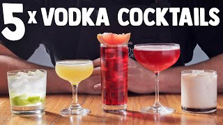 5 x Easy Vodka Cocktails part 1 [upl. by Cotter]