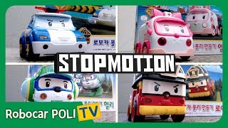 Lets make Rescue TEAM  Stop Motion  Robocar POLI [upl. by Ilowell]