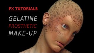 FX Tutorials Gelatine prosthetic makeup [upl. by Salem]