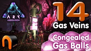 ARK  14 GAS VEINS In ONE Area  CONGEALED GAS BALL FARM [upl. by Naoj972]