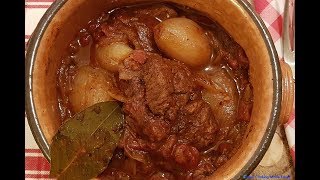 Stifado  Greek Beef Stew  Μοσχαράκι Στιφάδο [upl. by Ammeg]