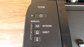 Canon PIXMA TS3150 Wifi WPS Setup [upl. by Aurel173]