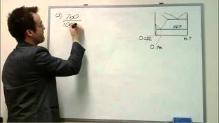 Iron Carbon Phase Diagram example problem [upl. by Aramot]