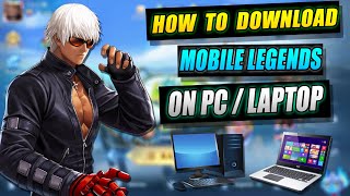 How To Download amp Play Mobile Legends on PC and Laptop New Version 2023 [upl. by Ardnod]