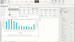 Microsoft Excel Climate Graph [upl. by Ecienaj807]