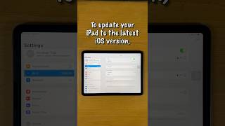 How to Update iPad to Latest iOS Version [upl. by Damita111]