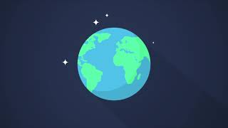 Earth rotating Animation  2D [upl. by Elsy]