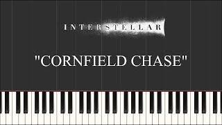 Interstellar  Cornfield Chase Synthesia Piano [upl. by Norvell]