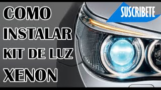 COMO INSTALAR KIT DE LUZ XENON [upl. by Etnecniv]