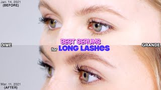 Testing BEST SERUMS For LONG LASHES [upl. by Esilrac]