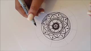 Mandala paso a paso y tips  Dibujo Rapido [upl. by Ennaylil]