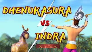 Little Krishna HD  Dhenukasura vs Indra [upl. by Brosine]