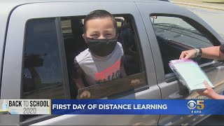 Park Elementary School In Hayward Resumes Classes With Curbside MeetAndGreet [upl. by Hartzel]