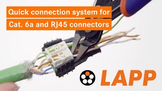 HowTo Quick connection system for Cat 6a cables and RJ45 connectors [upl. by Avery]