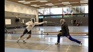 Escrime épée leçon lesson lección Sicard Michel 15 [upl. by Kubetz943]