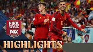 Spain vs Costa Rica Highlights  2022 FIFA World Cup [upl. by Kristos]