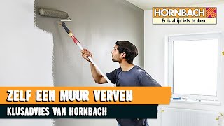 Muur verven met HORNBACH [upl. by Naimerej]