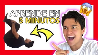 Como hacer un MORTAL ATRÁS en 5 MINUTOS muy FÁCIL [upl. by Airom]