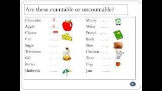 Countable and Uncountable Nouns [upl. by Eirrab]