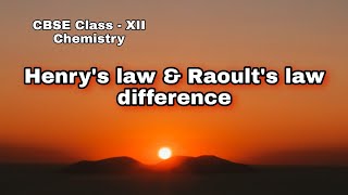 Henrys law and Raoults law similarities n difference [upl. by Eah]