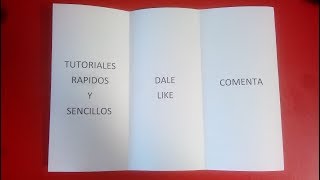 Word Aprende rapido a crear un triptico [upl. by Pelpel47]