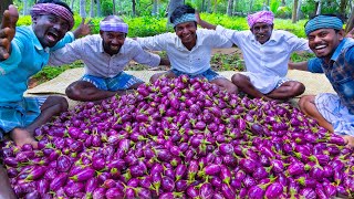 BRINJAL CURRY  Oil Brinjal Curry Recipe Cooking in Village  Eggplant Recipes  Vegetarian Recipes [upl. by Calore86]