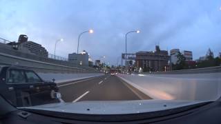 Nagoya expressway drive 4K 2016 [upl. by Nauqad]