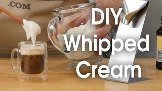 DIY whipped cream in 60 seconds [upl. by Lenej]