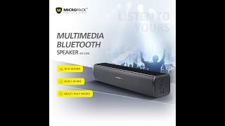 Micropack  Multimedia Bluetooth Speaker MS220B [upl. by Knuth]