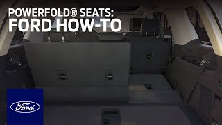 PowerFold® Seats  Ford HowTo  Ford [upl. by Yldarb958]