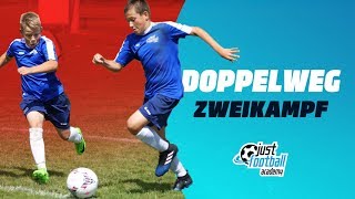 Fussballtraining Doppelweg  Zweikampfschulung  Taktik [upl. by Gaddi868]