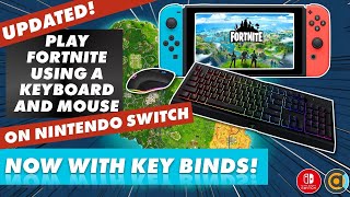 How to play Fortnite with a Keyboard and Mouse on Nintendo Switch Now with keybinds [upl. by Joacima]