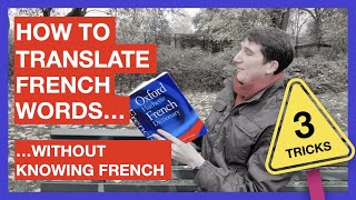 How to translate French words WITHOUT KNOWING FRENCH 3 clever tricks [upl. by Rosy]