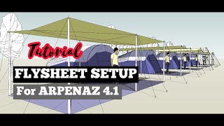 Flysheet Setup for Arpenaz 41 fresh amp black  Family Camping Malaysia  Tutorial Video [upl. by Rehpetsirhc476]