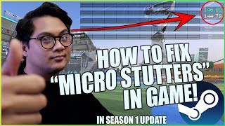 FIXED How To Fix Micro Stutters In Rocket Leagues Season 1 Update [upl. by Noyart752]