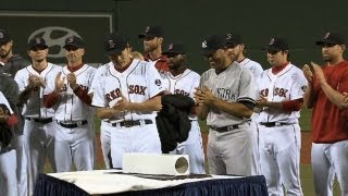 Red Sox honor Mo with pregame ceremony [upl. by Damek]