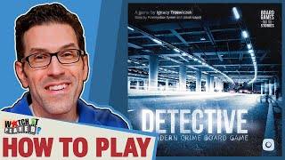 Detective A Modern Crime Board Game  How To Play [upl. by Floris414]