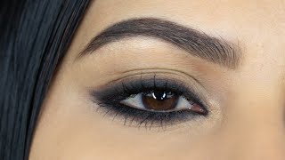 3 MINUTES EASY SMUDGED KOHL SMOKEY EYE TUTORIAL BEGINNER FRIENDLY [upl. by Head]