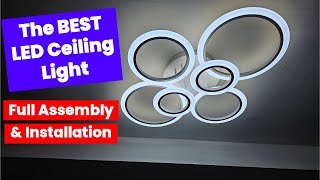 The Best LED Ceiling Light Assembly and installation [upl. by Eidnac853]