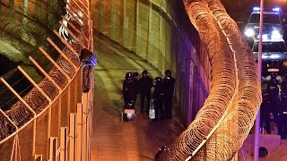 Morocco Migrants storm border fence into Spains Ceuta enclave [upl. by Thais]