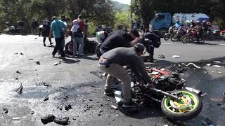 Fatal accidente deja dos motociclistas fallecidos y uno en estado de gravedad [upl. by Husein595]