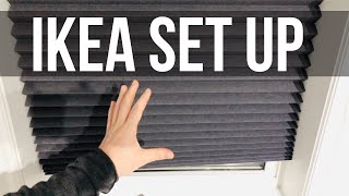 SCHOTTIS Blackout pleated blind dark gray Set Up Manual  Ikea Blinds [upl. by Ardnohsed992]