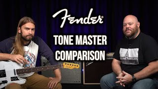 Fender Tone Master Deluxe Reverb Comparison  Original vs Blonde [upl. by Yruy]