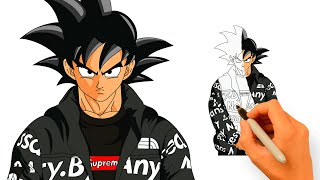 How to Draw Drip Goku StepByStep Tutorial [upl. by Kinch]