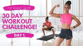 30 Day Workout Challenge  I AM IN CONTROL  Day 1  NO EQUIPMENT REALTIME Workout [upl. by Ahsilem272]